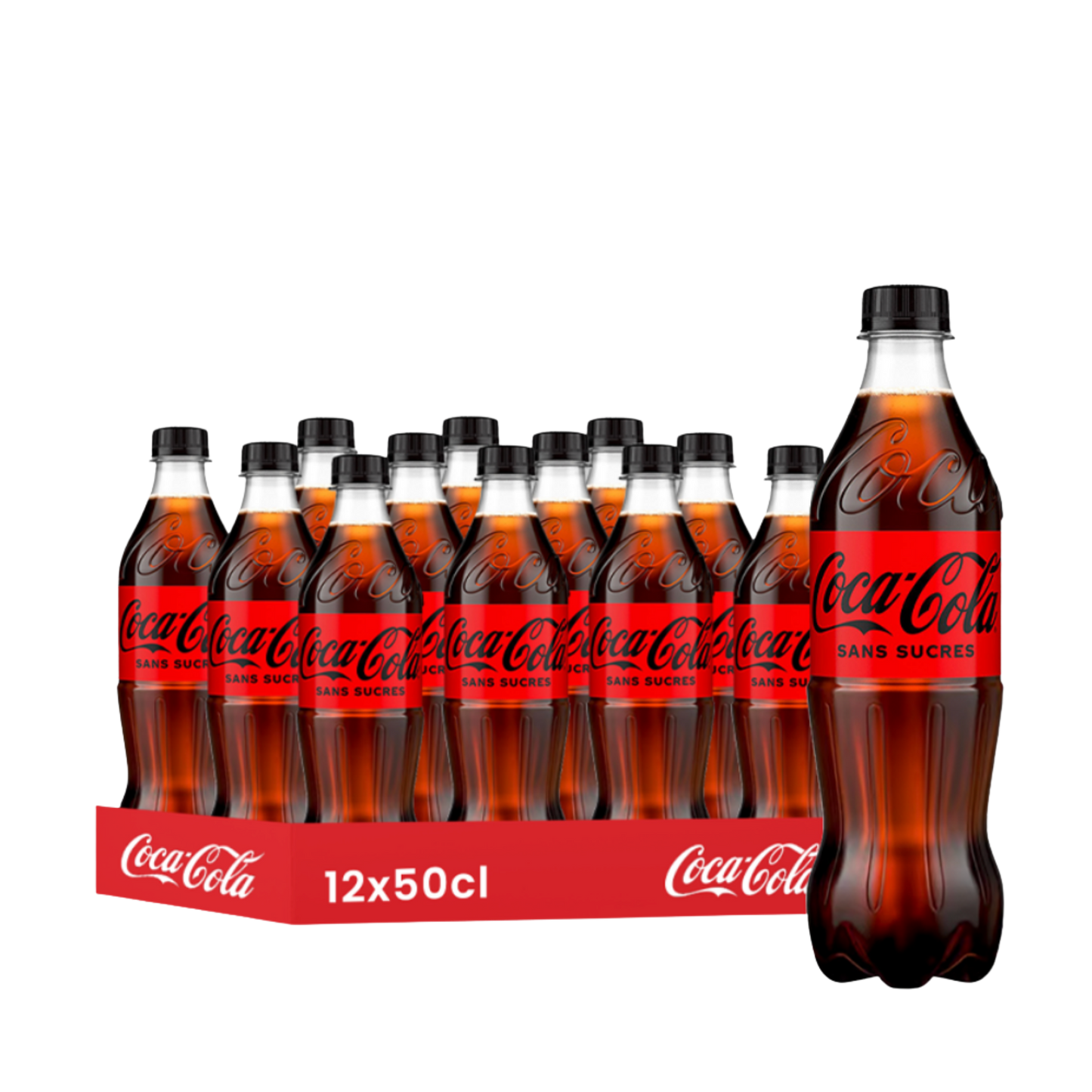 Coca-Cola Zéro Sucre 50cl - Pack de 12 Bouteilles