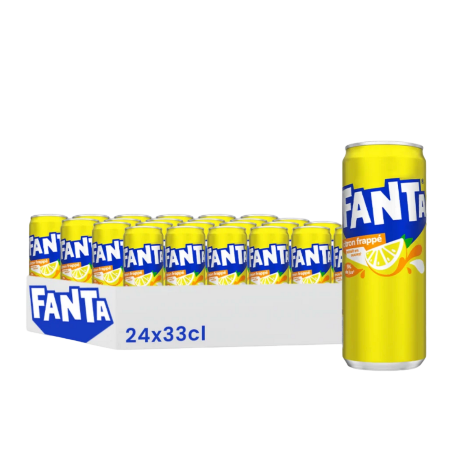 Fanta Citron 33cl - Pack de 24 Canettes