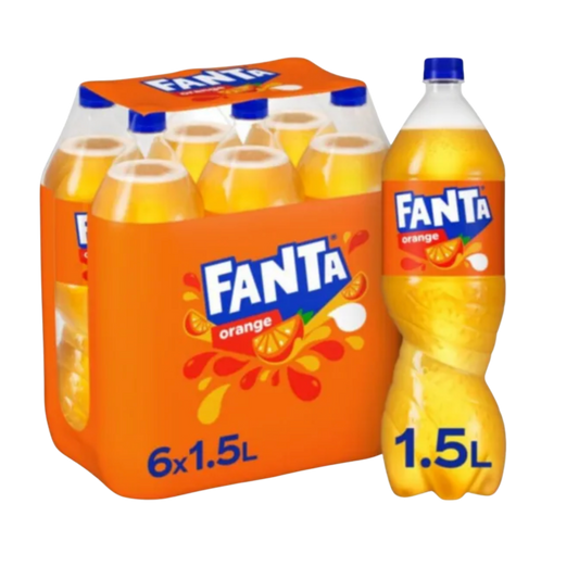 Fanta Orange 1,5L - Pack de 6 Bouteilles