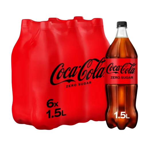 Coca-Cola Zéro Sucre 1,5L - Pack de 6 Bouteilles