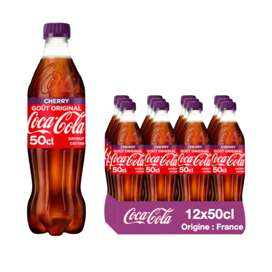 Coca-Cola Cherry 50cl - Pack de 12 Bouteilles