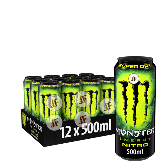 Monster Energy super dry nitro 50cl - Pack de 12 Canettes