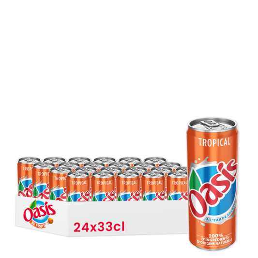 Oasis Tropical 33cl - Pack de 24 Canettes`